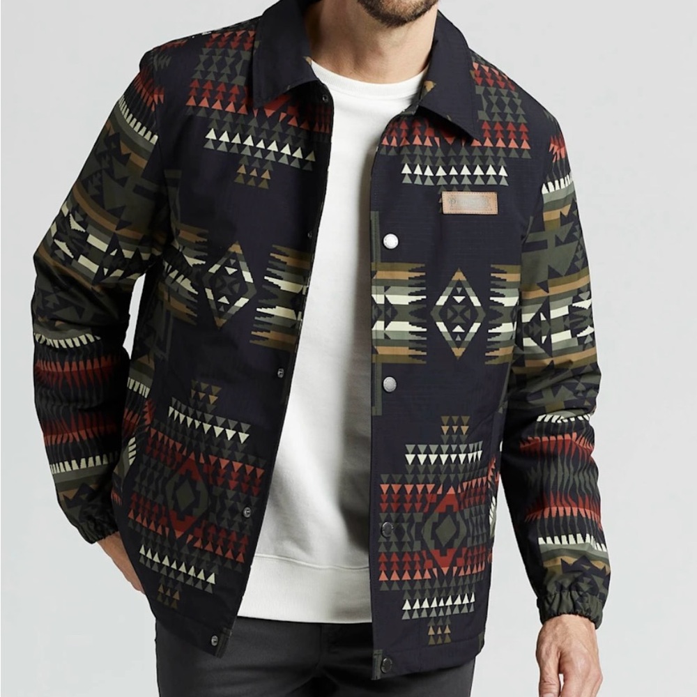 Pendleton Men's Geometric Pattern Jacket - Black … - image 2